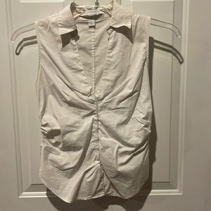 Express, sz small, v-neck, side zipper fitted, sleeveless shirt.